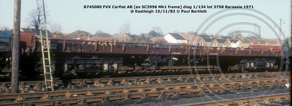 B745080 FVX Carflat AB @ Eastleigh 82-11-15 © Paul Bartlett w