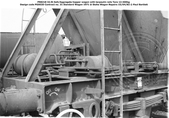 PR8218 @ Stoke Wagon Repairs 82-04-15 © Paul Bartlett [2w]
