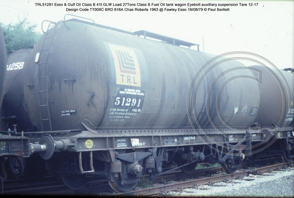 TRL51291 Esso & Gulf Oil Class B @ Fawley Esso 79-08-16 � Paul Bartlett w