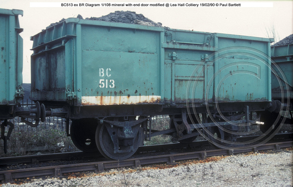 BC513 ex BR mineral @ Lea Hall Colliery 90-02-19 � Paul Bartlett w