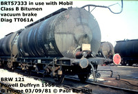 BRT Mobil 40Ton Bitumen vacuum brake tank wagon 57324 - 57343
