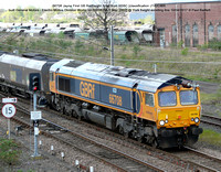 66708 Jayne First GB Railfreight hired from HSBC [classification JT42CWR built General Motors - Electro Motive Division Works no 20018356-1 May 2002] @ York freight avoiding line 2017-04-10 © Paul Bar
