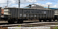 81 70 5932 702-0 Ealnos JNA 79.6t Land Recovery Ltd Tare 22.000kg Built W H Davis, Langwith Junct. --.9.2022 @ York Station 2023-08-11© Paul Bartlett w