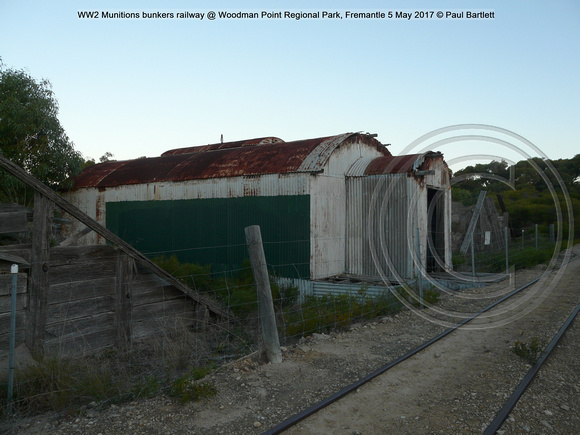 WW2 Munitions bunkers railway Woodman Point Regional Park, Fremantle 5 May 2017 © Paul Bartlett [4]