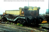 M360333 50T ex Warwell Regd LMS 1942 ex LMS Diag. P133F convert 1949 as a boiler carrier  Derby Works 10-09-77 © Paul Bartlett [1w]