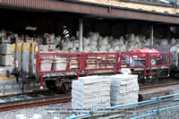 110333 OBA 31T Mesh sided rebuild 1-7-2008 EWS red Tare 14-400kg [lot 3909 Ashford 1977] @ York Station 2008-10-11 © Paul Bartlett [1w]
