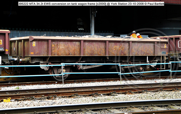 395222 MTA 34.2t EWS conversion on tank wagon frame [c2000] @ York Station 2008-10-23 © Paul Bartlett [1w]