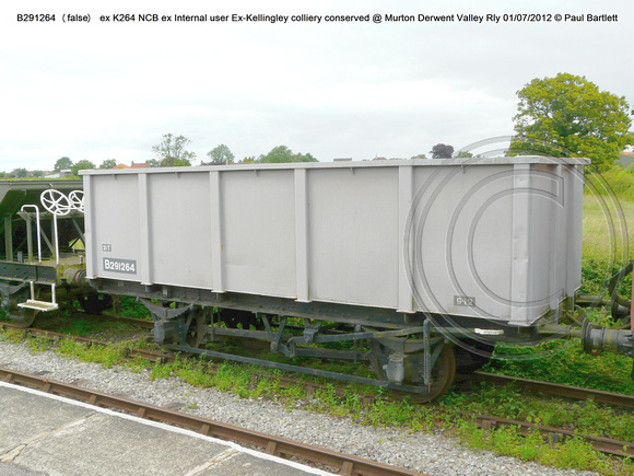 B291264 (false) ex K264 NCB ex Internal user Ex-Kellingley colliery conserved @ Murton Derwent Valley Rly 2012-07-01 © Paul Bartlett [2w]