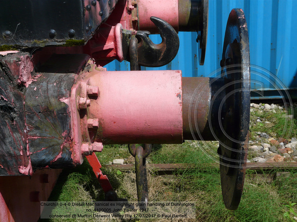 Churchill 0-4-0 Diesel Mechanical ex Highlight grain handling of Dunnington no. 4100005 John Fowler 1947 conserved @ Murton DVLR 2017-07-12 © Paul Bartlett [7w] (7)