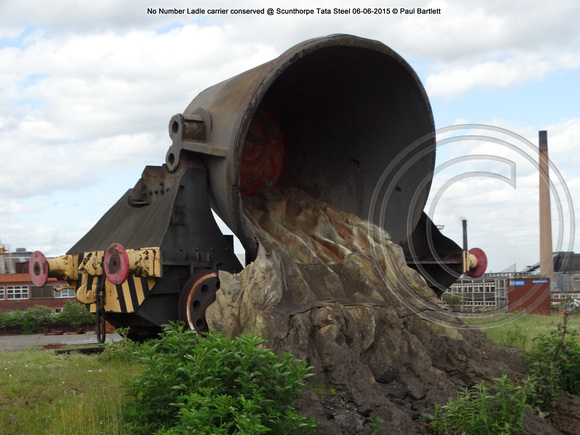 No Number Ladle carrier conserved @ Scunthorpe Tata Steel 2015-06-06 © Paul Bartlett [2w]