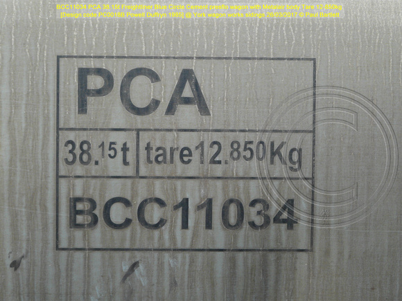 BCC11034 PCA presflo Metalair body [Design code PC0018B Powell Duffryn 1985] @ York wagon works sidings 2017-03-26 © Paul Bartlett [9w]
