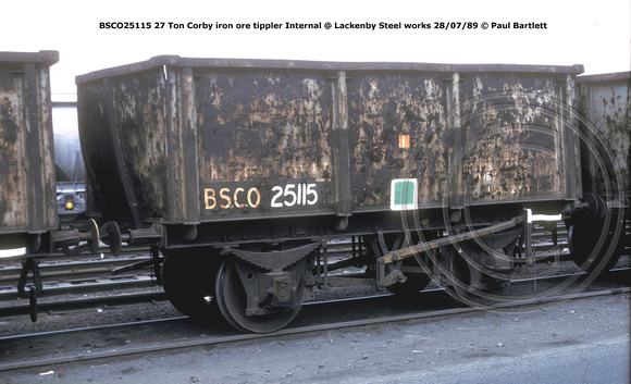 BSCO25115 Corby iron ore tippler @ Lackenby 89-07-28 © Paul Bartlett w