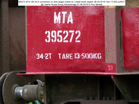 395272 MTA DB 34.2t conversion on tank wagon frame ex Limpet some repaint 28-03-2018 Tare 13-500 [c2007] @ Liberty House Group Stocksbridge 2018-06-07 © Paul Bartlett [2]