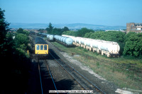 Reddish Standard Wagon storage sidings on 84-07-24 w