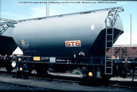 STS10623 PCA Cement 38.0t Tare 12.800kg Diag. PC017B no. P124 CFMF 1982 @ Hoo Junct. 83-06-19 © Paul Bartlett w