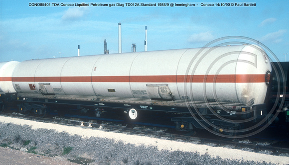 CONO85401 TDA Conoco Liquified Petroleum gas Diag TD012A Standard 1988-9 @ Immingham – Conoco 90-10-14 © Paul Bartlett w