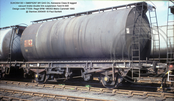 SUKO64130 = SMBP5297 BR GAS OIL Kerosene Class B lagged Design code TT035- @ Stanlow 81-04-20 � Paul Bartlett w