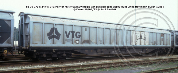 83 70 279 5 347-5 VTG Perrier @ Dover 92-05-10 © Paul Bartlett w