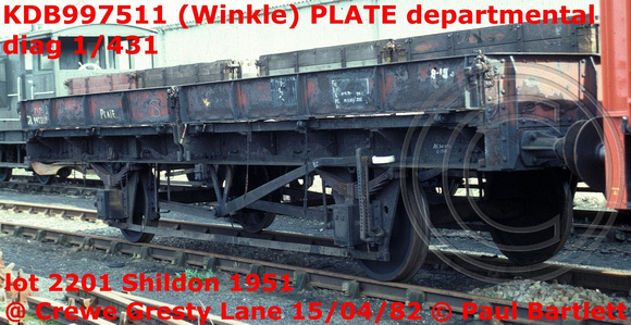KDB997511 (Winkle) PLATE diag 1-431