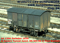 GWR Gunpowder vans Cone CXV