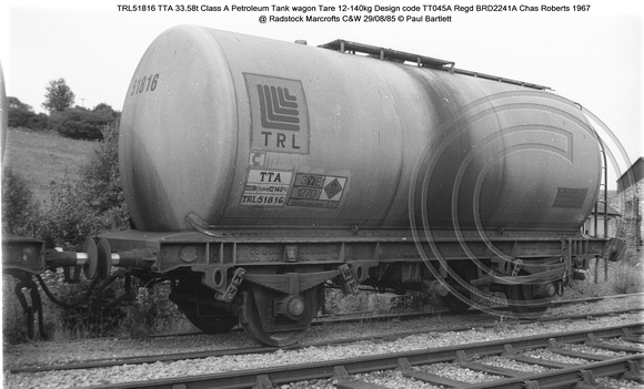 TRL51816 TTA Class A Petroleum @ Radstock Marcrofts C&W 85-08-29 � Paul Bartlett w