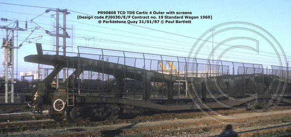 PR90808 TCD TDS @ Parkestone Quay 87-01-31 © Paul Bartlett w