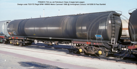 PR82674 TEA Petroleum bogie tank wagon @ Immingham Conoco 90-10-14 � Paul Bartlett w