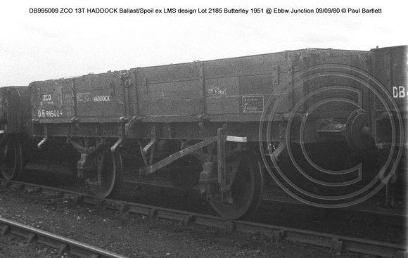 DB995009 ZCO HADDOCK @ Ebbw Junction 80-09-09 � Paul Bartlett w