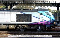 68021 Tireless Transpennine Class 68 Built Vossloh, Stadler, Valencia Spain no. 2699 in 2015 @ York Station 2021-10-21 © Paul Bartlett [6w]