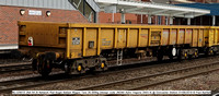 NLU29015 JNA 64.0t Network Rail Bogie Ballast Wagon Tare 26.000kg [design code JNO60 Astro Vagone 2003-4] @ Doncaster Station 2019-06-01 © Paul Bartlett [2w]