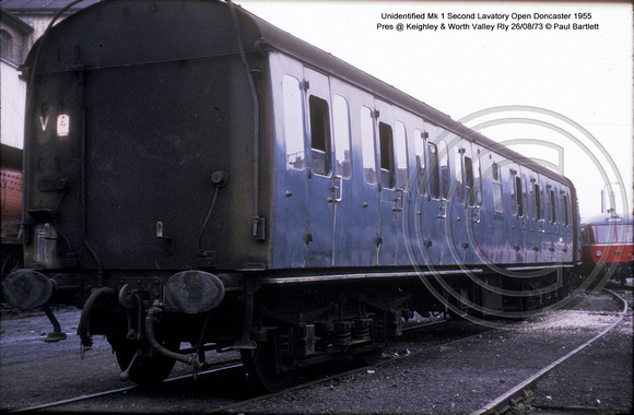 Unidentified (different) Mk 1 Second Lavatory Open Pres @ Keighley & Worth Valley Rly 73-08-26 � Paul Bartlett w