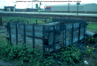 Unidentified Type C open container fixed side, end doors Dumped @ Newark 84-06-02 © Paul Bartlett [1w]