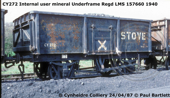 CY272 87-04-24 Cynheidre Colliery © Paul Bartlett [1W]