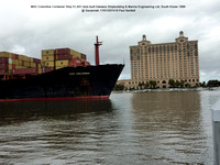 MSC Colombia Container Ship @ Savannah 17-01-2010 � Paul Bartlett [3w]