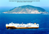 Grande Spagna Road Vehicles Carrier 37,726 tons Built Uljanik Shipyard Pula, Croatia 2002 @ Rio de Janeiro 12-06-2011 � Paul Bartlett [1w]