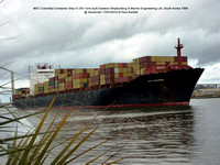 MSC Colombia Container Ship @ Savannah 17-01-2010 � Paul Bartlett [2w]