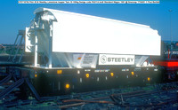 STET18700 PAA 35.9t Steetley Limestone hopper Tare 15-100kg Design code PA011A built Standard Wagon 1981 @ Dewsnap 81-04-17 © Paul Bartlett w