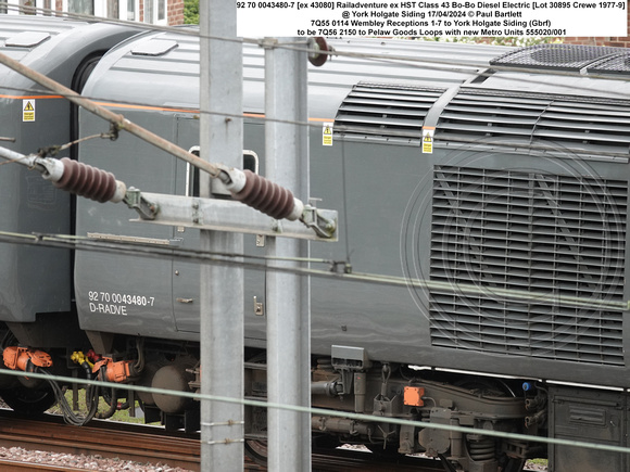 92 70 0043480-7 [ex 43080] Railadventure ex HST Class 43 Bo-Bo Diesel Electric [Lot 30895 Crewe 1977-9] @ York Holgate Siding 2024-04-17 © Paul Bartlett [5w]