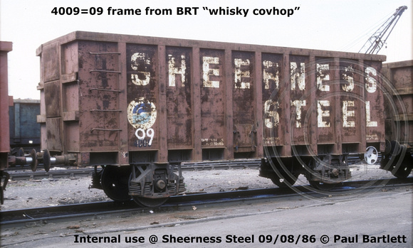 4009=09 Sheerness Steel 86-08-09 © Paul Bartlett [w]