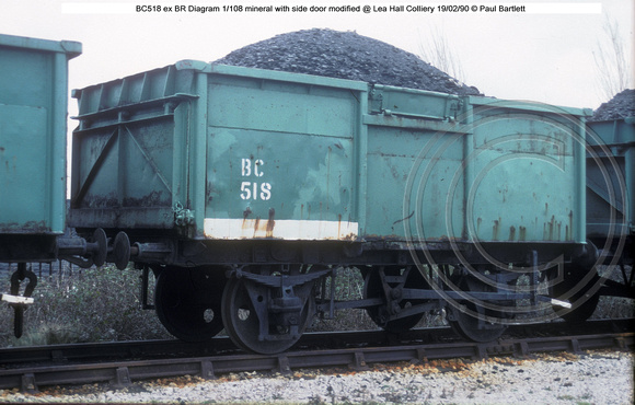 BC518 ex BR mineral @ Lea Hall Colliery 90-02-19 � Paul Bartlett w