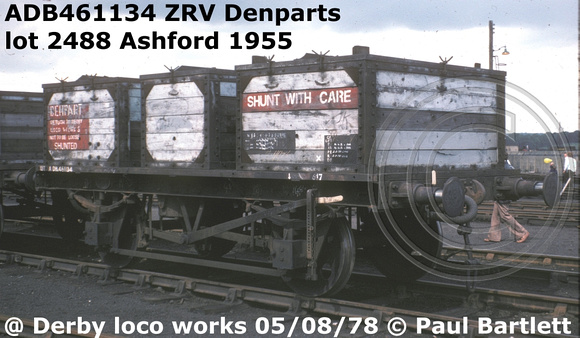 ADB461134 ZRV Denparts at Derby Loco Works 78-08-05