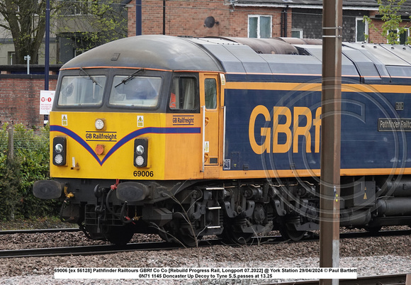 69006 [ex 56128] Pathfinder Railtours GBRf Co Co [Rebuild Progress Rail, Longport 07.2022] @ York Holgate Junction 2024-04-29 © Paul Bartlett [2w]