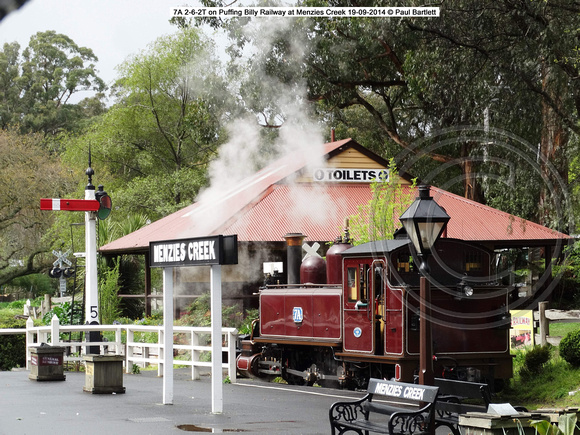 7A on Puffing Billy Railway at Menzies Creek 19-09-2014 � Paul Bartlett