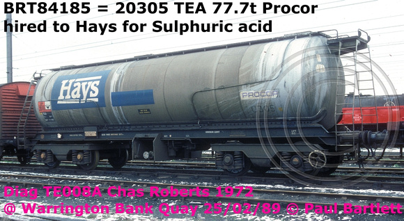 BRT84185 = 20305 Hays Sulphuric Acid @ Warrington Bank Quay 89-02-25 [2]