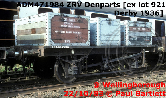 ADM471984 ZRV Denparts at Wellingborough 83-10-22