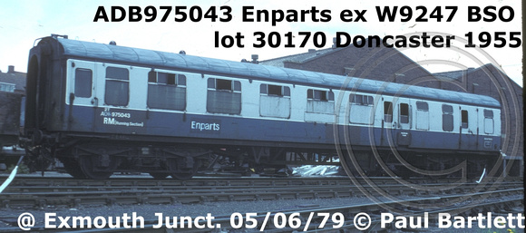 ADB975043 Enparts at Exmouth Junct. C&W 79-06-05