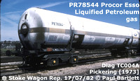 Procor LPG bogie tank for Esso and BP 78533-47