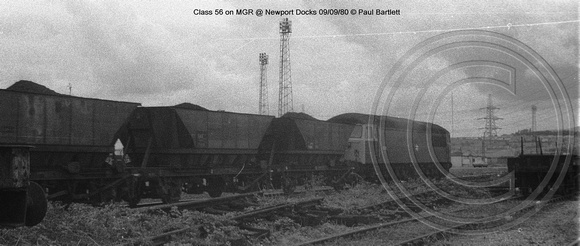 Class 56 on MGR @ Newport Docks 80-09-09 � Paul Bartlett w