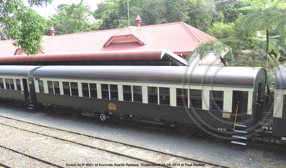 Coach ALR 6001 of Kurunda Scenic Railway, Queensland 28-09-2014 � Paul Bartlett DSC06285