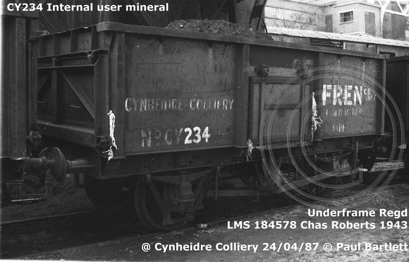CY234 87-04-24 Cynheidre Colliery © Paul Bartlett [1W]
